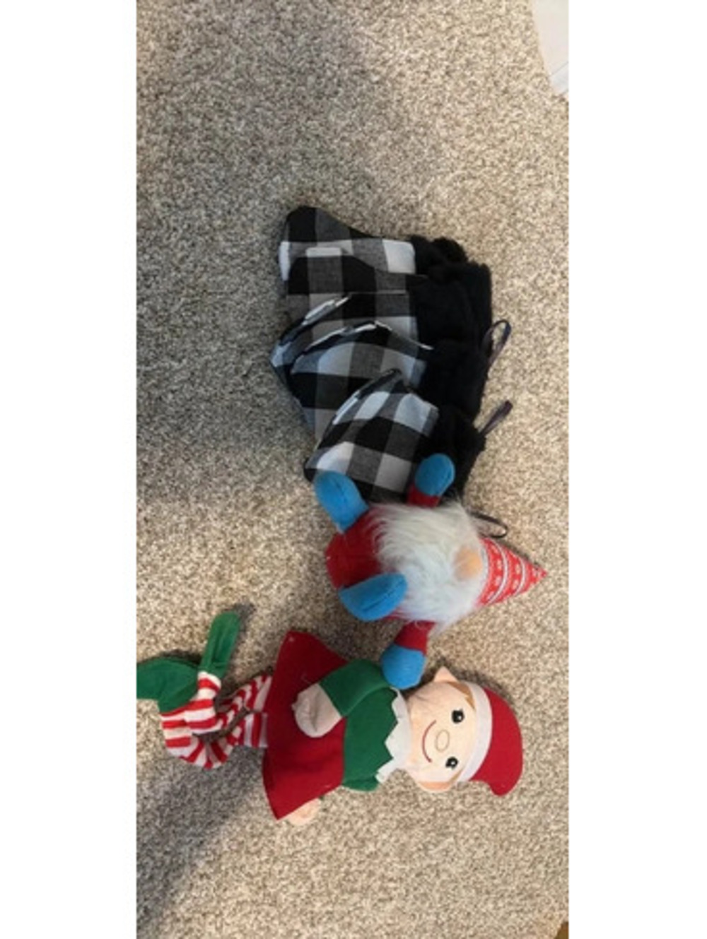Christmas Mini Stockings and Plush Decor Set